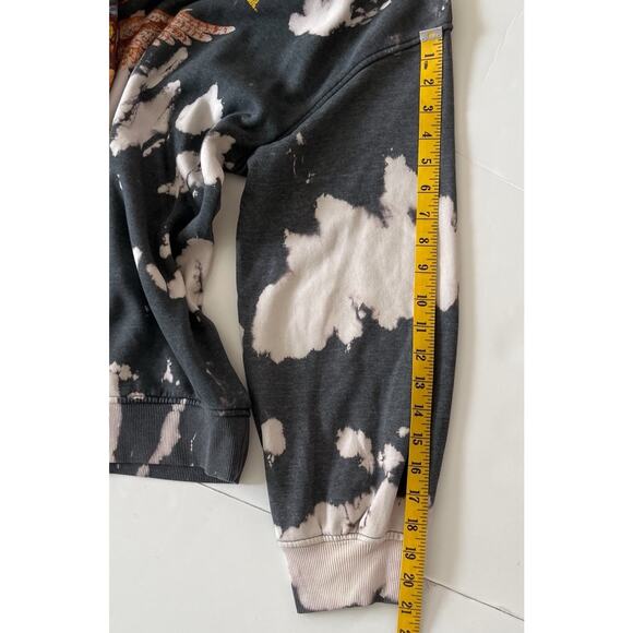 HM Nirvana Tie Dye Sweatshirt Women XS Gray Oversized Grunge - Picture 8 of 9